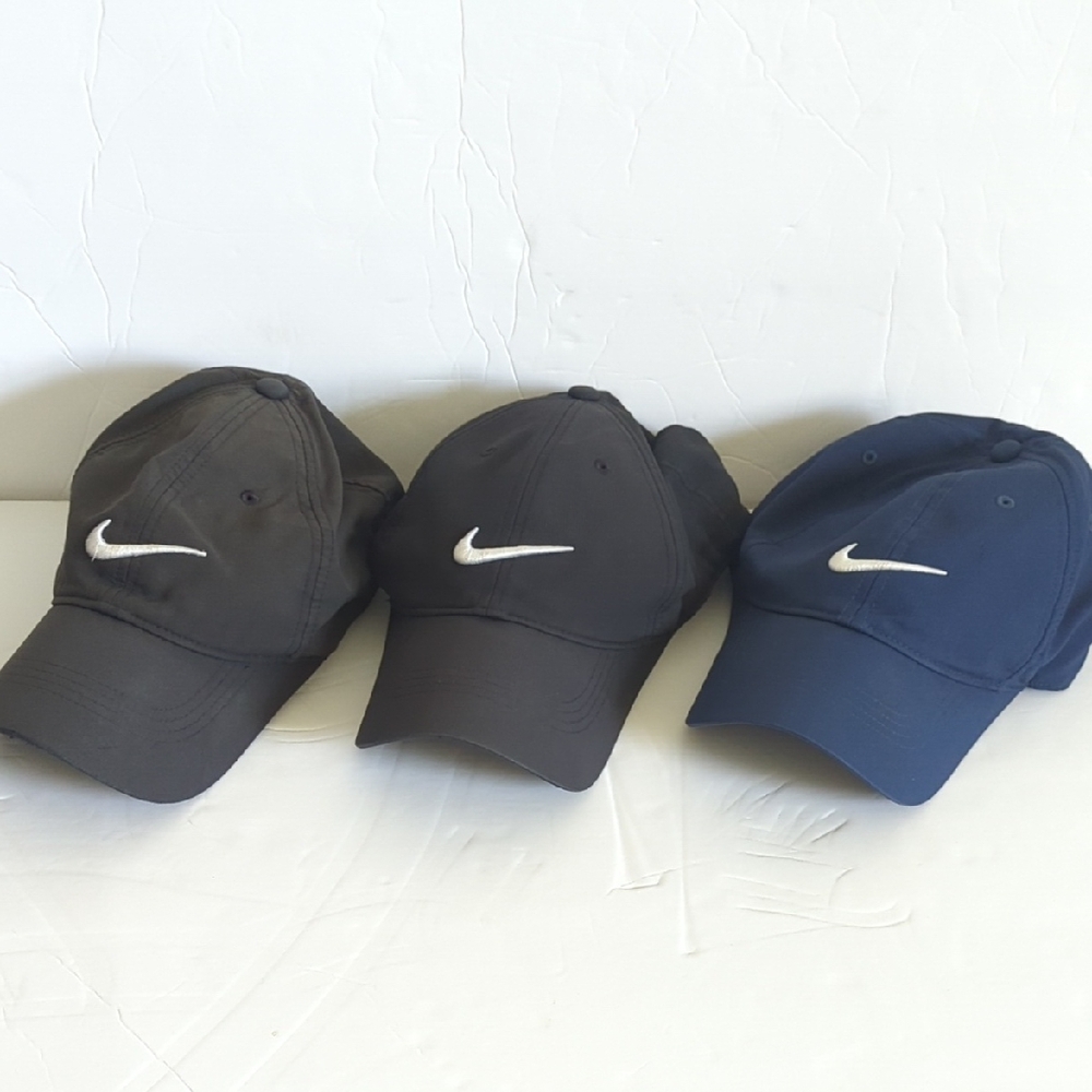 Nike Black and Blue Caps Trio
